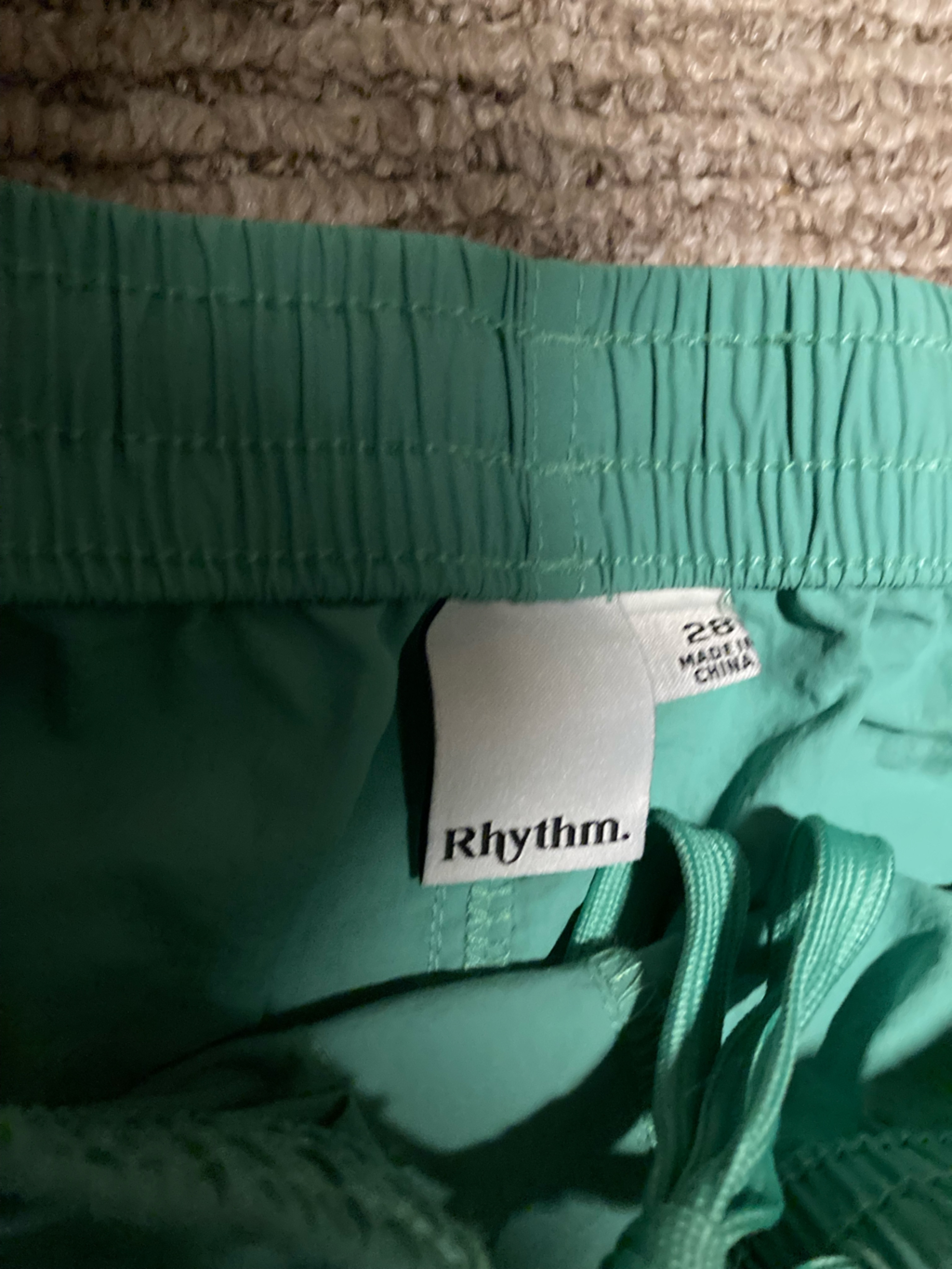 Rhythm. Men’s Teal Shorts Workout Swim Bottoms. Quick Drying
